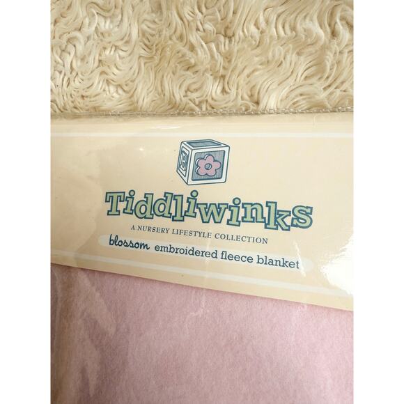 Y2K Tiddliwinks Blossom Collection Embroidered Fleece Baby Blanket - Picture 5 of 8